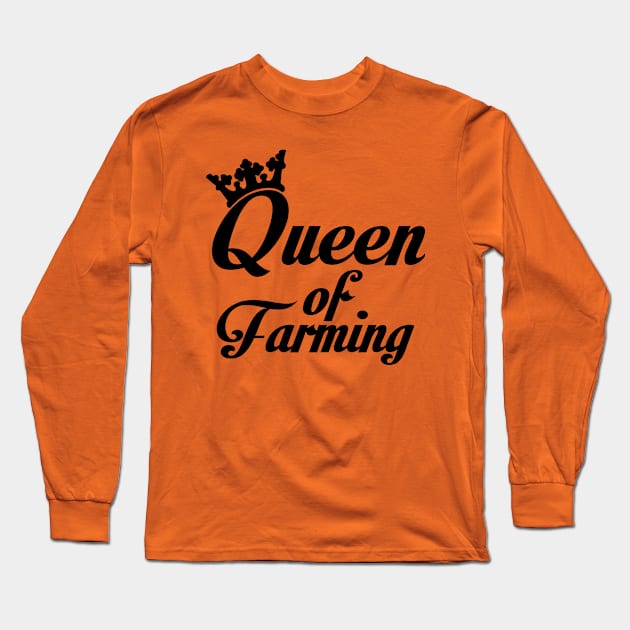 Queen of Farming Long Sleeve T-Shirt by nektarinchen